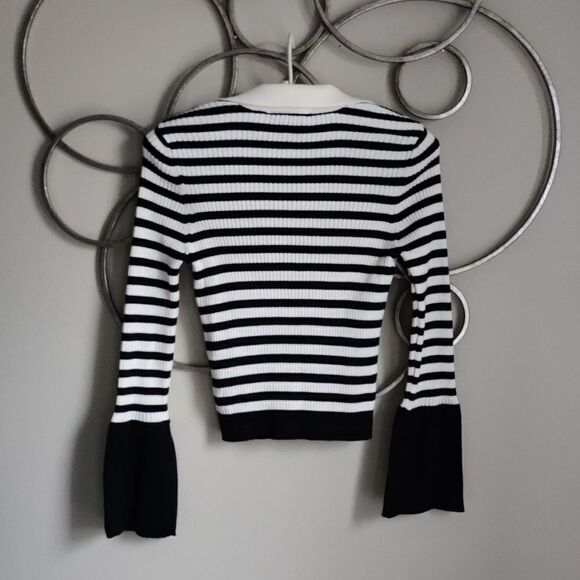 NWT $98 striped fitted Maeve Anthropologie top - Picture 5 of 9